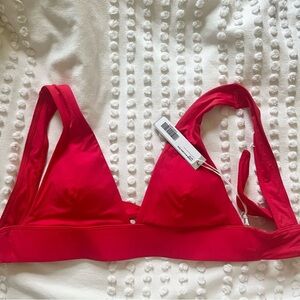 Everlane Red Triangle Bikini Top XS NWT